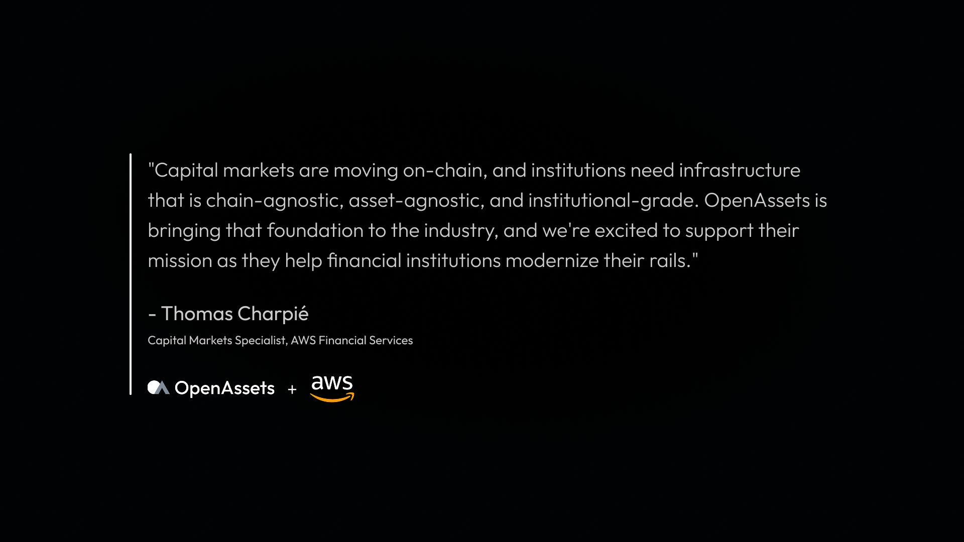 OpenAssets Joins AWS Partner Network